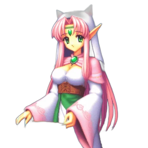 staff, dress, dragon, robot, pixel art, concept art, fantasy art, anime transparent PNG cut-out