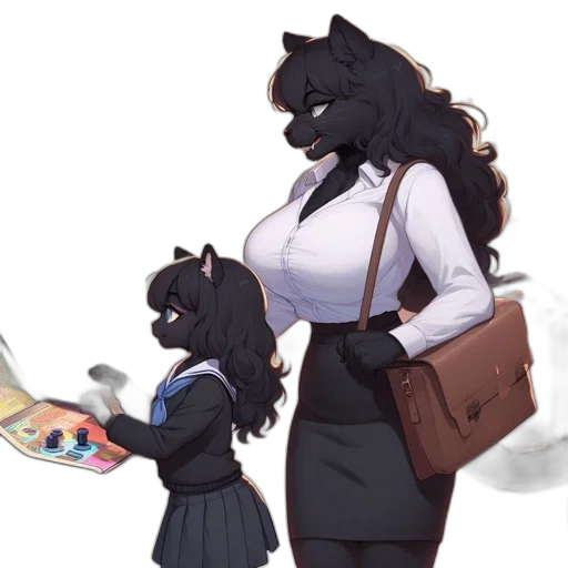 staff, concept art, anime, cartoon, watercolor, city street, fire, neon lights transparent PNG cut-out