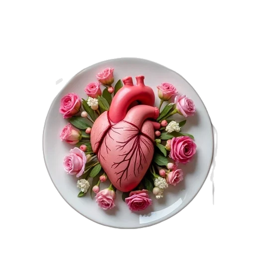 food, jewelry, photorealistic, cardiology, small, placemat, flowers, plants transparent PNG cut-out