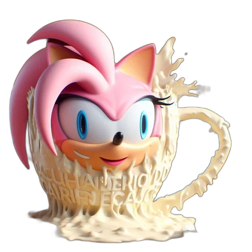 food, creature, animal, mask, 3d render, concept art, vaporwave, pixel art transparent PNG cut-out
