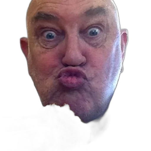 face, mask, creature, staff, photorealistic, cartoon, man, surprised transparent PNG cut-out