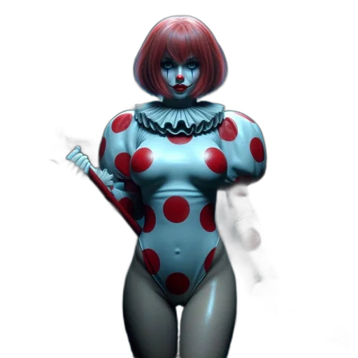 robot, dress, jewelry, 3d render, concept art, comic book art, fantasy art, red-haired transparent PNG cut-out