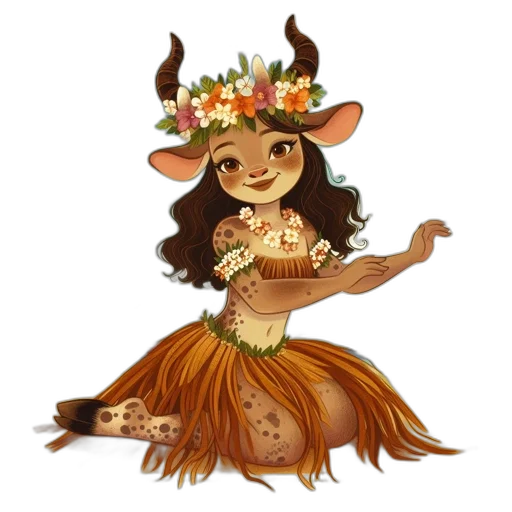 fantasy art, concept art, pixel art, watercolor, fantastical, human-cow, hybrid, figure transparent PNG cut-out