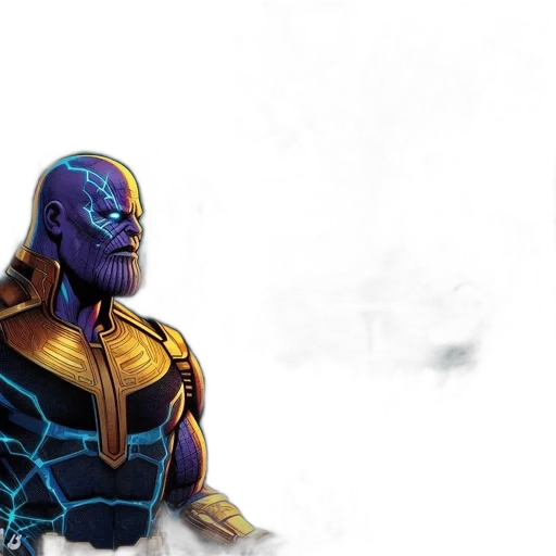 comic book art, concept art, 3d render, fantasy art, armored, figure, glowing, blue transparent PNG cut-out