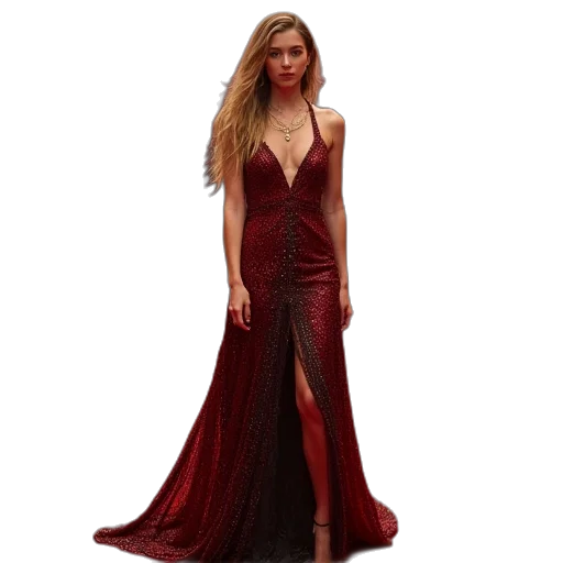 dress, red, dark, these transparent PNG cut-out