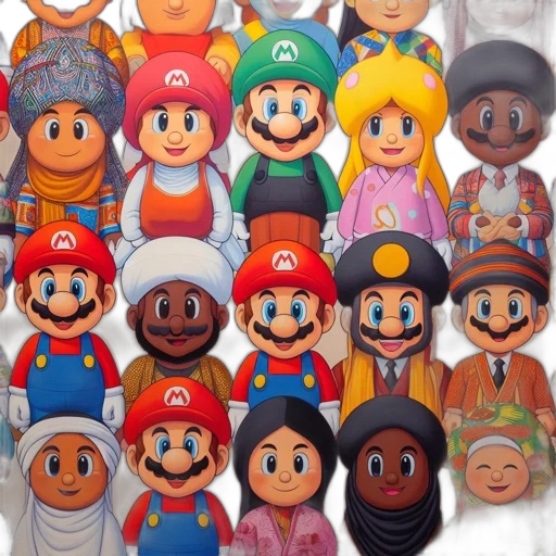 mask, hat, face, crown, pixel art, concept art, 3d render, cartoon transparent PNG cut-out