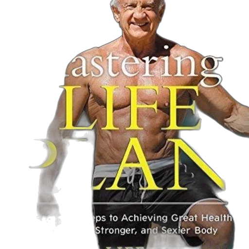 cover, mastering, life, plan, jeffrey, featuring, elderly, man transparent PNG cut-out