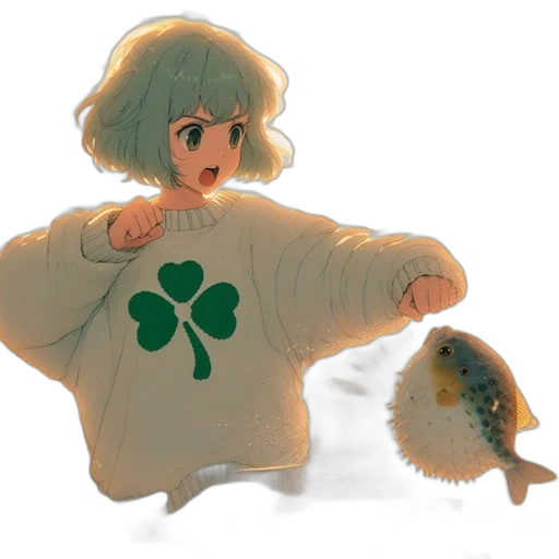 jacket, creature, dress, animal, watercolor, concept art, pixel art, fantasy art transparent PNG cut-out