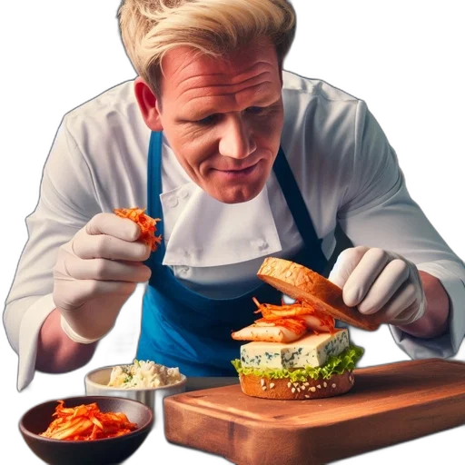 food, face, photorealistic, concept art, 3d render, image, shows, chef transparent PNG cut-out