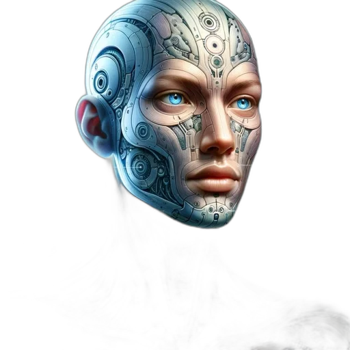 mask, face, robot, creature, fantasy art, concept art, photorealistic, 3d render transparent PNG cut-out